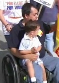 Discapacitado que sufri la campaa del PSOE.