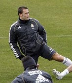 Cannavaro, durante el entrenamiento. EFE