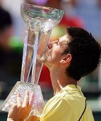 Novak Djokovic, campen en Crandon Park.