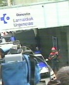 Imagen de la llegada de De Juana al Hospital.