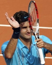 Federer, tras su victoria ante Robredo.