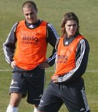 Gago, junto a Cannavaro en un entrenamiento.
