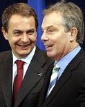 Zapatero con Blair. EFE