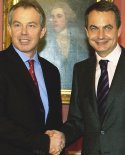 Blair y Zapatero. EFE