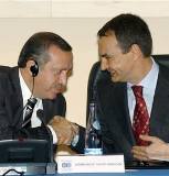 Erdogan y Zapatero.