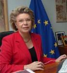 Viviane Reding, comisaria europea.