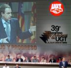 Rodrguez Zapatero en el congreso de UGT.