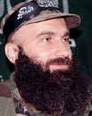 Shamil Basayev, jefe terrorista checheno.