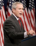 George W. Bush, este jueves en Washington.