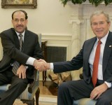 Bush y Maliki en la Casa Blanca.