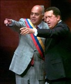 Hugo Chvez y el nuevo vicepresidente.