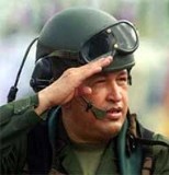 El autcrata venezolano vestido de militar