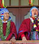 Evo Morales con Hugo Chvez.