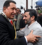 Chvez y Ahmadineyad, en Caracas.
