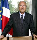 El presidente francs Chirac.