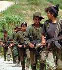 Terroristas de las FARC lanzan ataques.
