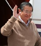 Alberto Fujimori, cuando lleg a Chile.