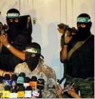 Conferencia de prensa de Hamas. (Imagen Al-Yazira)