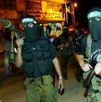 Terroristas de Hamas en la franja de Gaza.