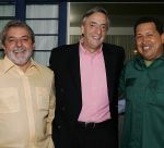 Lula y Chvez, con Kirchner.