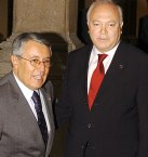 Moratinos y su homlogo marroqu.