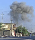 Bombardeos sobre Nayaf. (Imagen de Al-Yazira)