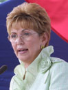 Mireya Moscoso, presidenta de Panam.
