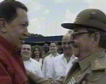 Ral Castro y Hugo Chvez, en La Habana