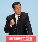 Sarkozy en una imagen de campaa