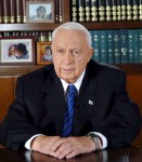 Ariel Sharon se dirge a los israeles.