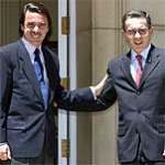 Aznar y Uribe en imagen de archivo.