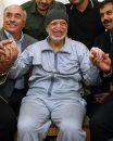 Arafat, este jueves, en la Mukata.