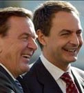 Zapatero y Schroeder, en Len.