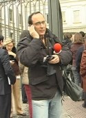 Pablo Casinello, reportero de LDTV, a las puertas