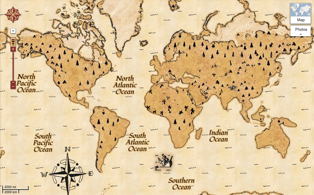 Mapa del tesoro del salvaje oeste para niños Digital -  España