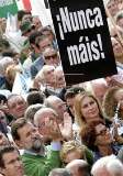 Rajoy en la manifestacin de SOS Lume. (Efe)