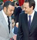 Mohamed VI con Zapatero en Marruecos.