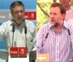 Jos Blanco y Mariano Rajoy .