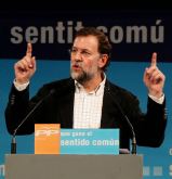 Mariano Rajoy este domingo en Hospitalet. (LD)