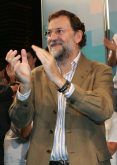 Mariano Rajoy este domingo en Mlaga. Archivo