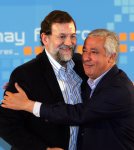 Rajoy con Arenas en Sevilla.