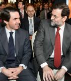 Aznar y Rajoy en FAES. EFE.