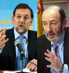Rajoy y Rubalcaba presentaron las enmiendas.