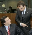 Durao Barroso y Rodrguez Zapatero. Archivo
