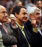 Montilla, Zapatero y Maragall en el acto del PSC e