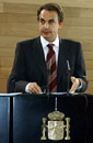 Zapatero tras el Consejo de Ministros en Len. EFE