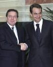 Schroeder y Zapatero (archivo).