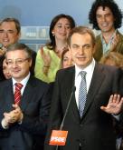 Zapatero en el acto por el 14-M. EFE.