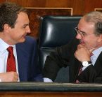 Zapatero y Solbes en el Congreso.