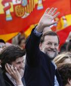 Rajoy en la manifestacin del sbado. (Archivo)